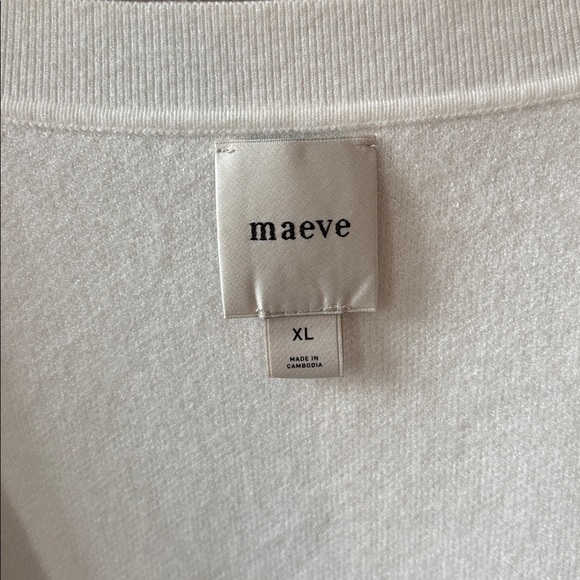 NWT Anthropologie Maeve Slouchy Cardigan Sweater in Ivory, XL - Picture 5 of 10